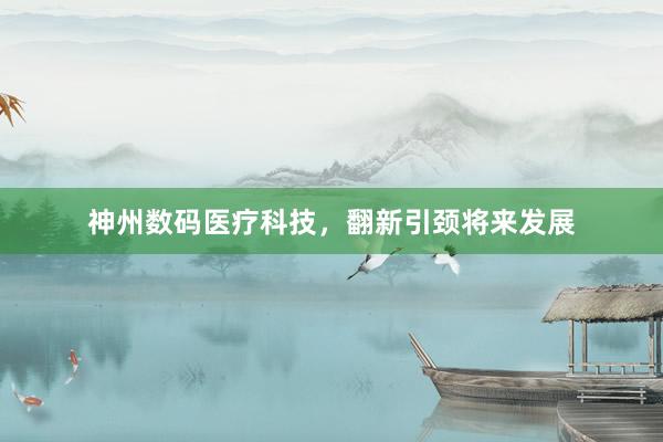 神州数码医疗科技，翻新引颈将来发展